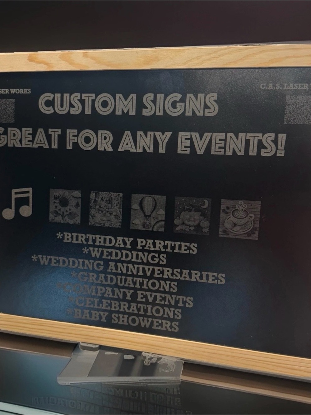 Personalized Laser Engraved Signs Custom QR Code - Picture 5 of 5